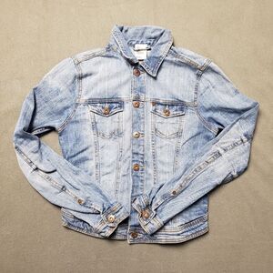 H&M Jean Jacket - Denim Jacket Size 6, Blue